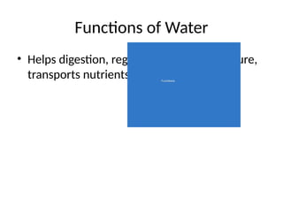 Water Function Water sources function deficiency_Presentation.pptx