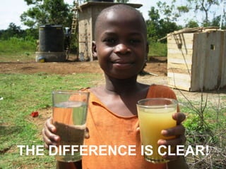 $6000 PAYS FOR THE PURCHASE, SHIPPING, INSTALLATION AND MANAGEMENT OF ONE SKYHDRANT IN AFRICAONE SKYHYDRANT WILL PROVIDE 1000 PEOPLE PER DAY WITH 20 LITRES OF CLEAN AND SAFE WATER EVERY DAY