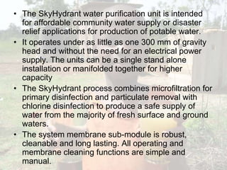 THE SKYHYDRANT SOLUTION