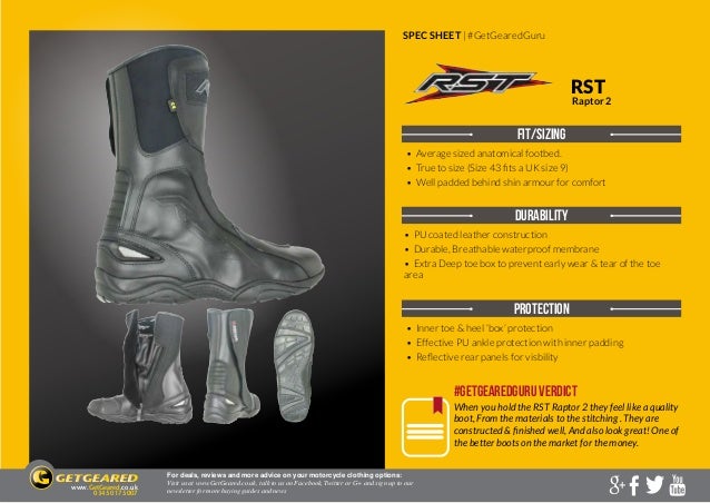 raptor boots extra comfort