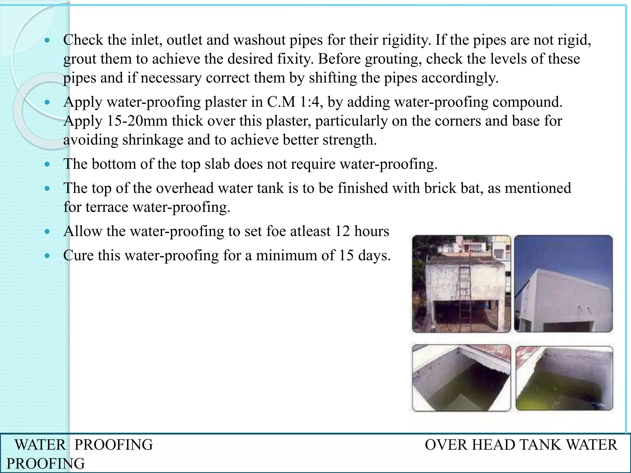 Water proofing in buildings | PPTX