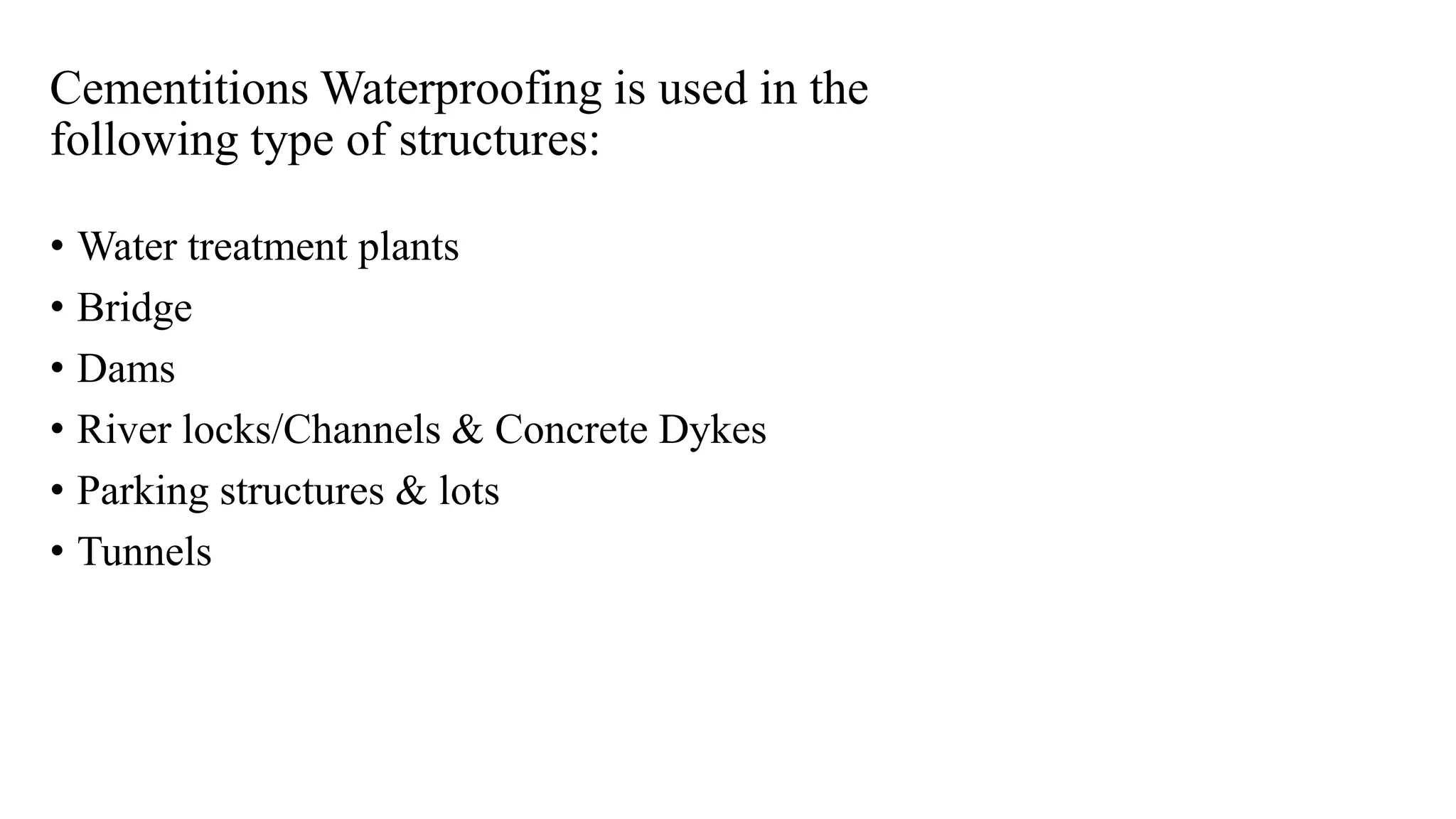 Waterproofing methods & materials used in construction | PPTX