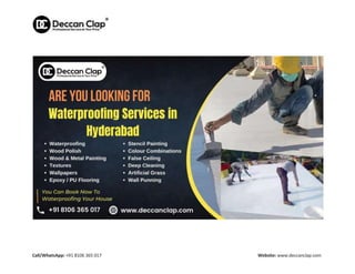 Waterproofing Services in Hyderabad.ppt