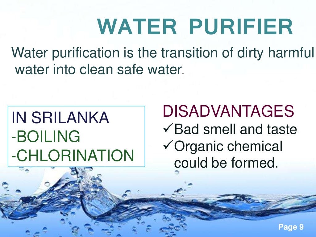 Final Year Project ProposalWater purification System