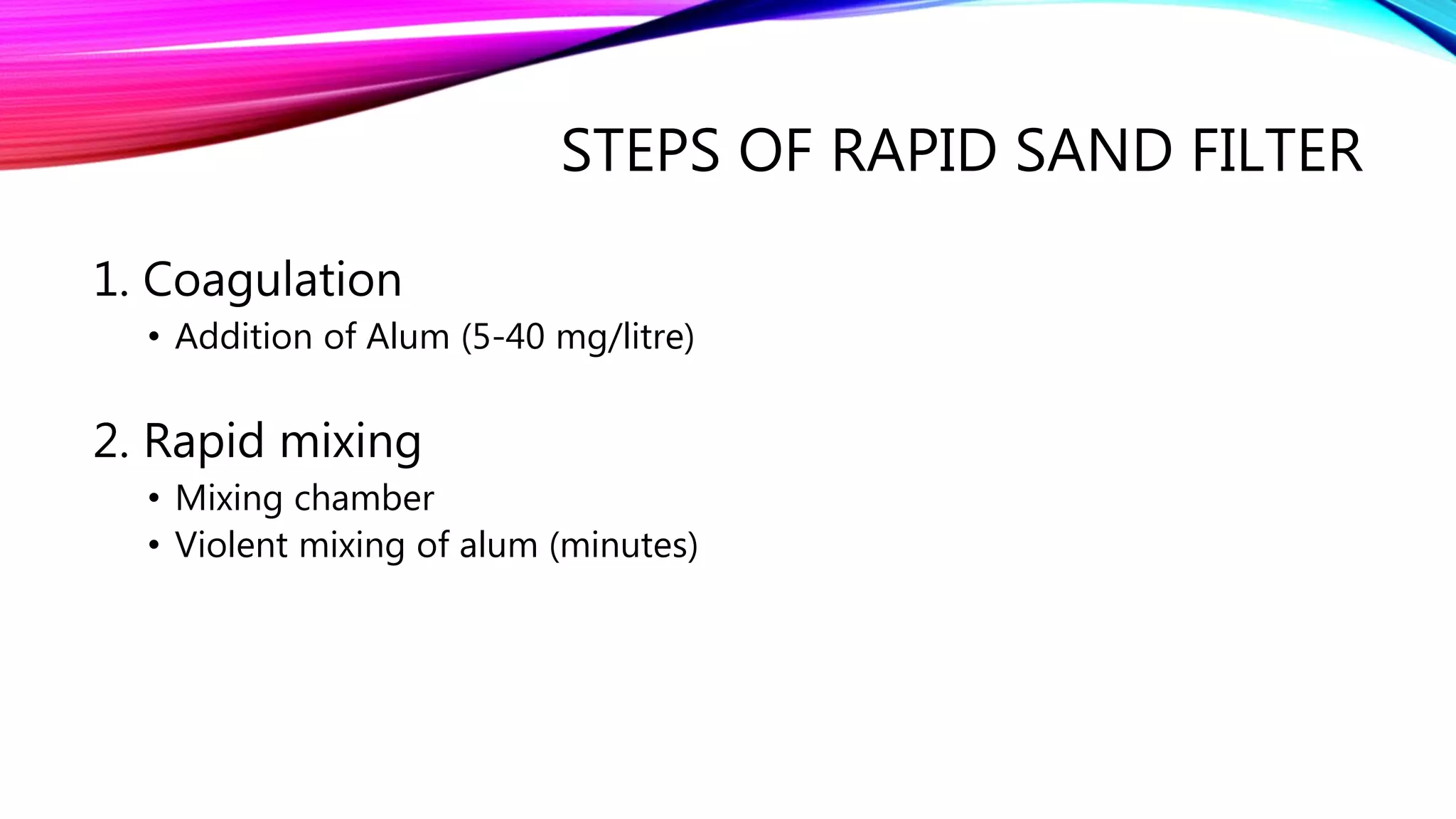 Water purification large scale
