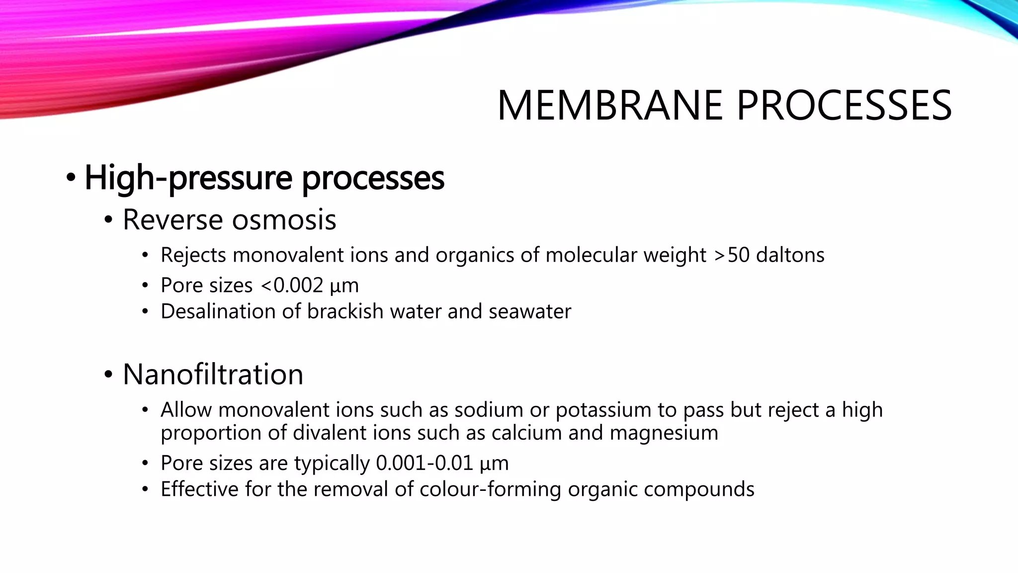 Water purification large scale