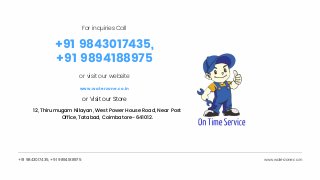 +91 9843017435, +91 9894188975 www.waterzone.co.in
+91 9843017435,
+91 9894188975
www.waterzone.co.in
For inquiries Call
or visit our website
or Visit our Store
12, Thirumugam Nilayan, West Power House Road, Near Post
Office, Tatabad, Coimbatore- 641012.
 