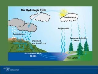 10-40%
Groundwater Flow
20-30%
<1%
40-50%
 