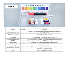 Drinking Water Quality Evaluation   .ppt
