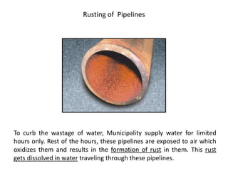Water Level Line Rusting Water quality deterioration factors | PPTX