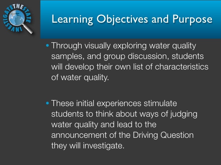 Water Quality Lesson 1