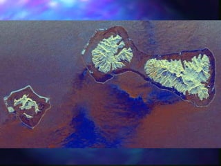 Fringing Reef Bora Bora NASA JPL Satellite: Space Shuttle Sensor: SIR-C/X-SAR
 