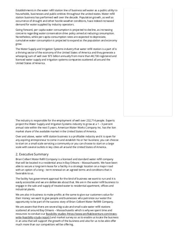 Water Refill Station Business Plan [Sample Template for 2021].pdf