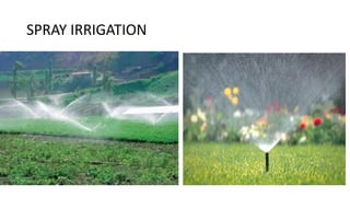 SPRAY IRRIGATION
 