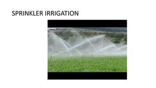 SPRINKLER IRRIGATION
 