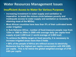 Water resources management in africa | PPTX