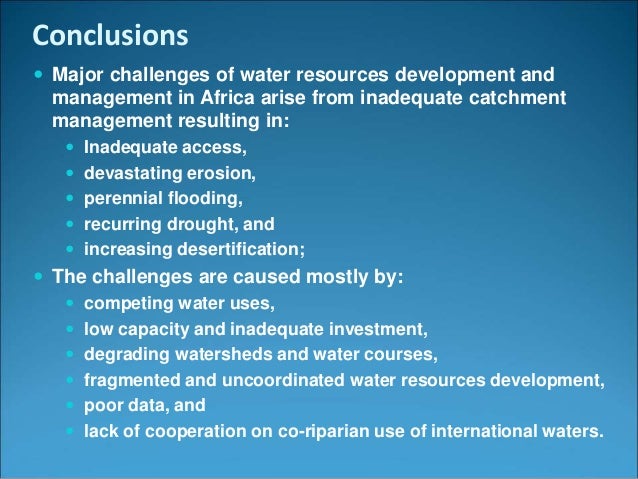 essay about water management in south africa