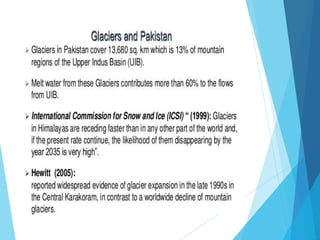 Water resources of pakistan A Lecture By Mr Allah Dad Khan Visiting ...