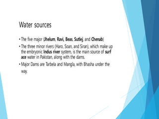 Water resources of pakistan A Lecture By Mr Allah Dad Khan Visiting ...
