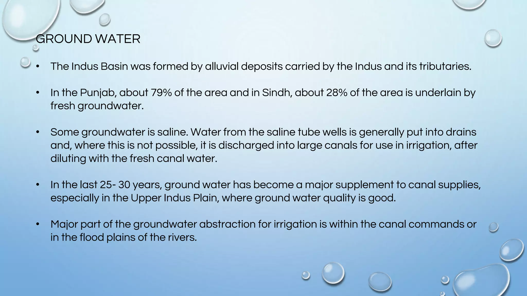 Water resources of pakistan | PPTX
