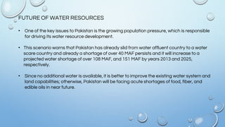 Water resources of pakistan | PPTX