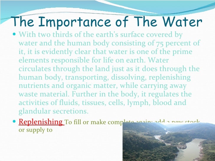 importance of water resource development