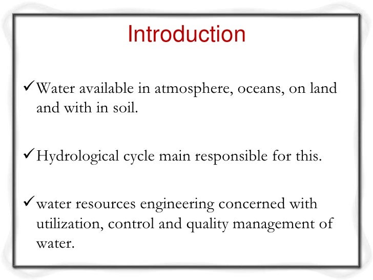 hydrological engineers