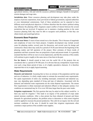 Water resources planning & environmental considerations | PDF