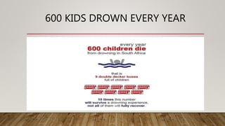 600 KIDS DROWN EVERY YEAR
 