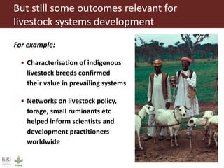 Supporting development processes through livestock innovation systems research