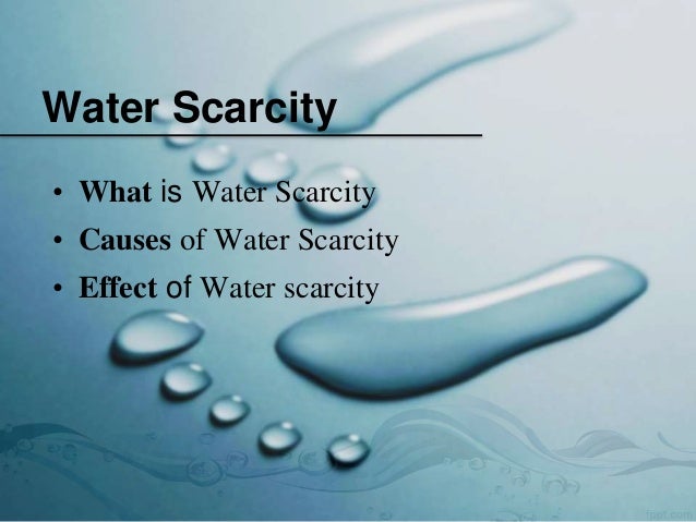 Water Scarcity 107