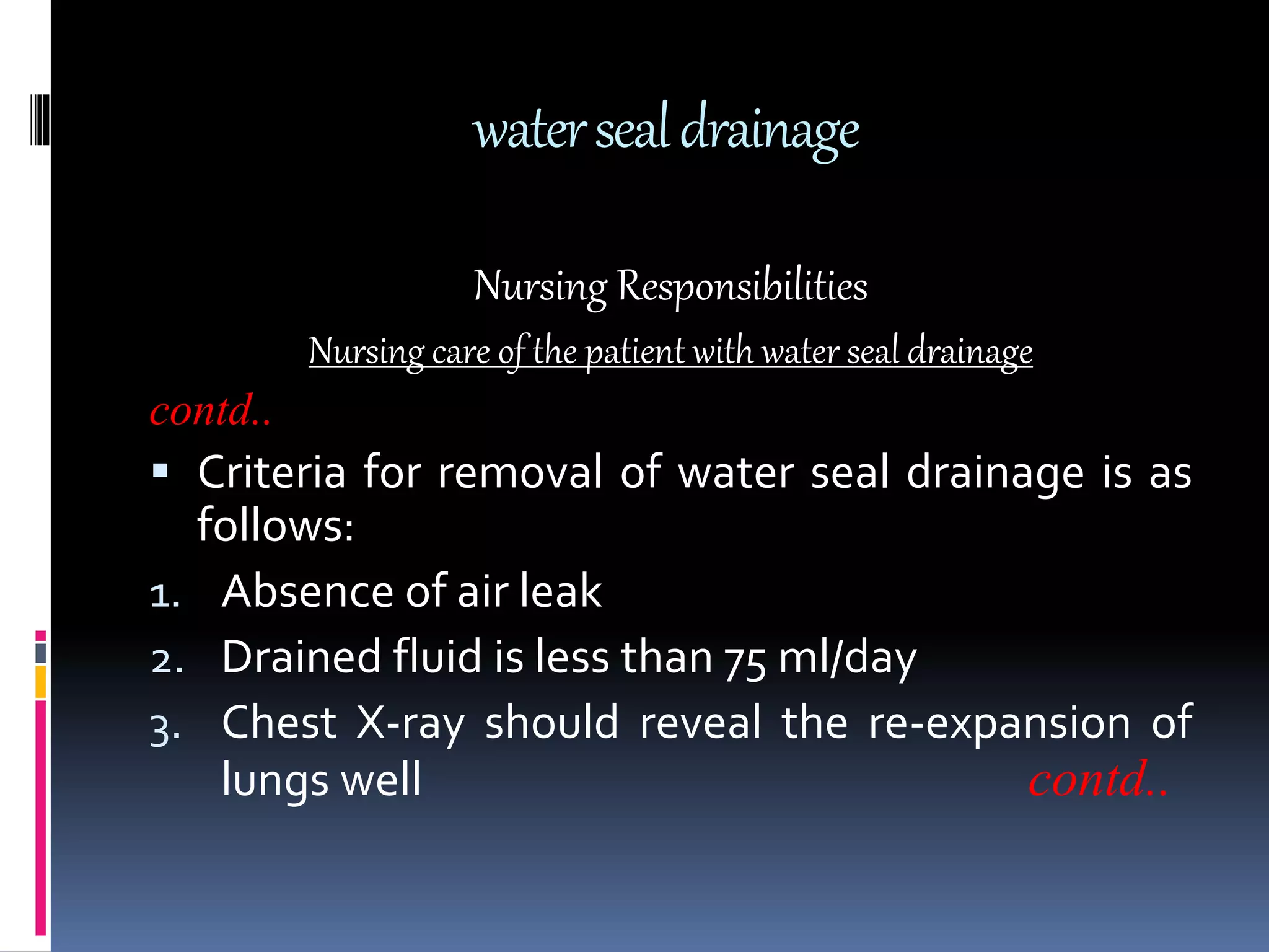 Drain Absence Water seal drainage | PPTX