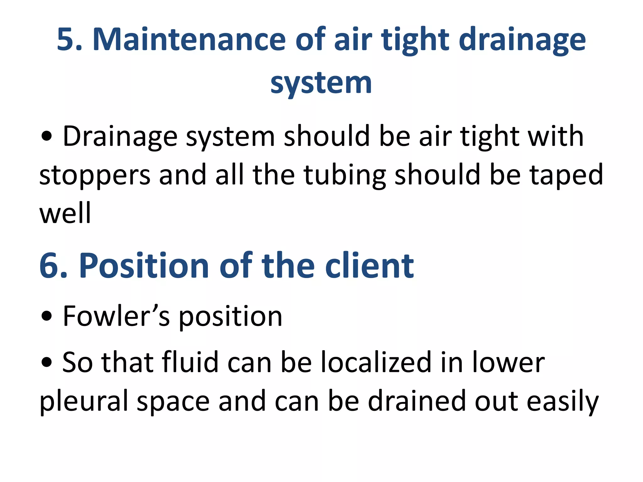 Water seal drainage ppt.pptx