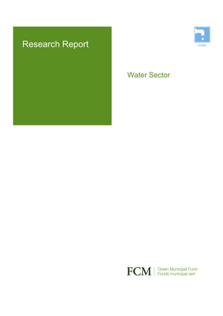 Research Report


                  Water Sector
 