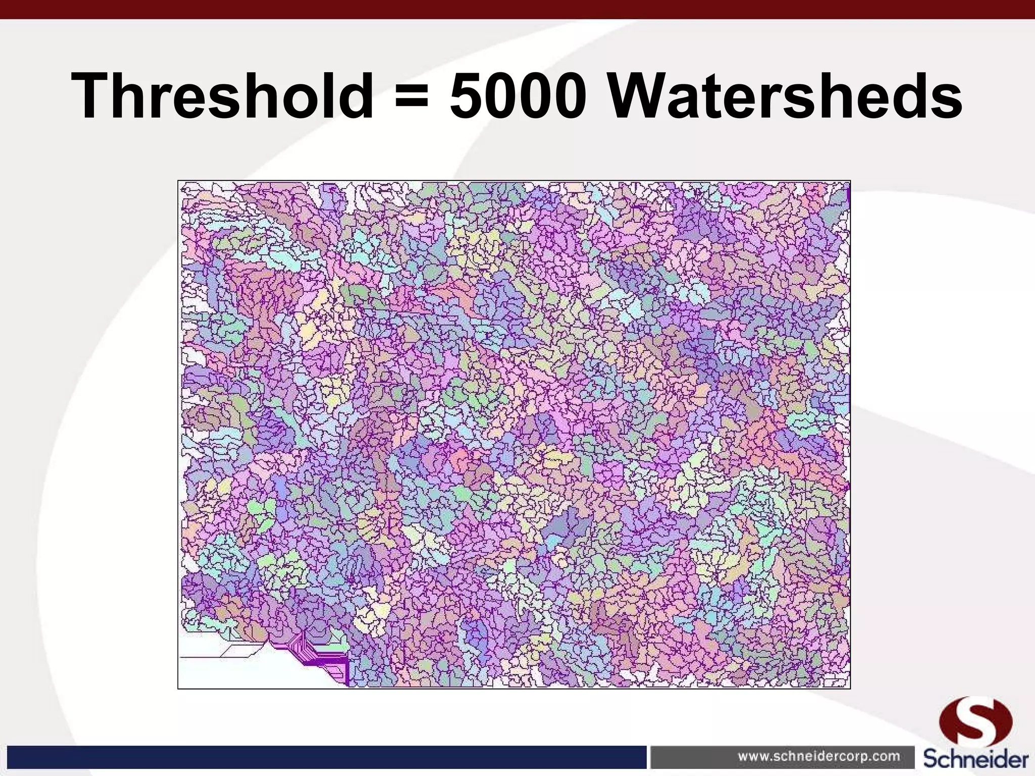 Threshold = 5000 Watersheds 