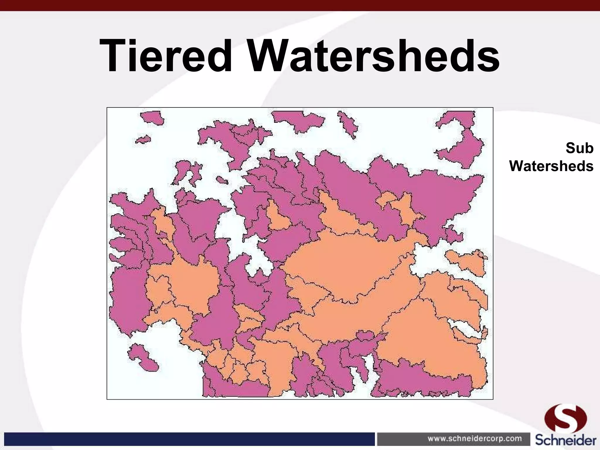 Tiered Watersheds Sub Watersheds 