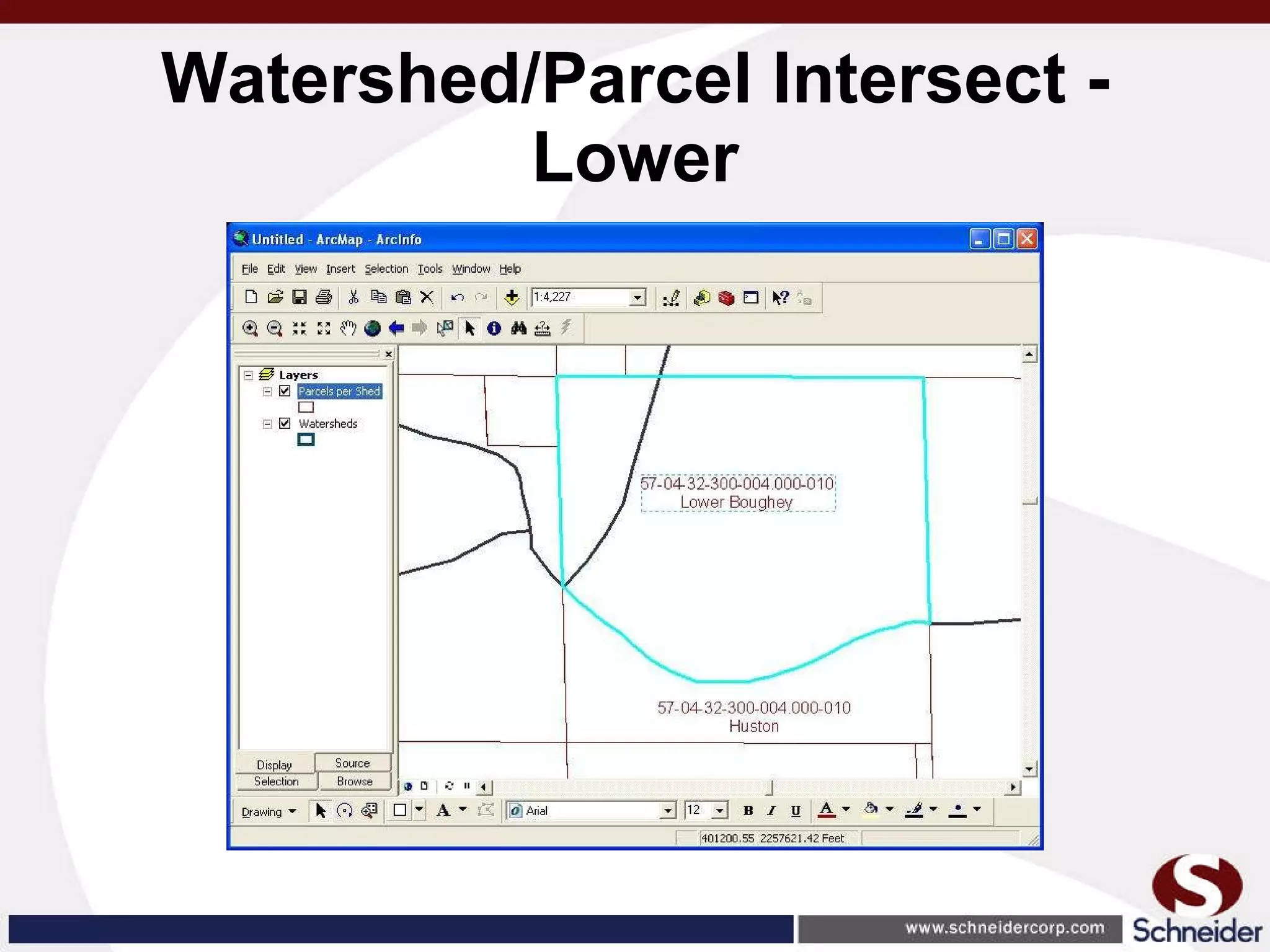 Watershed/Parcel Intersect - Lower 