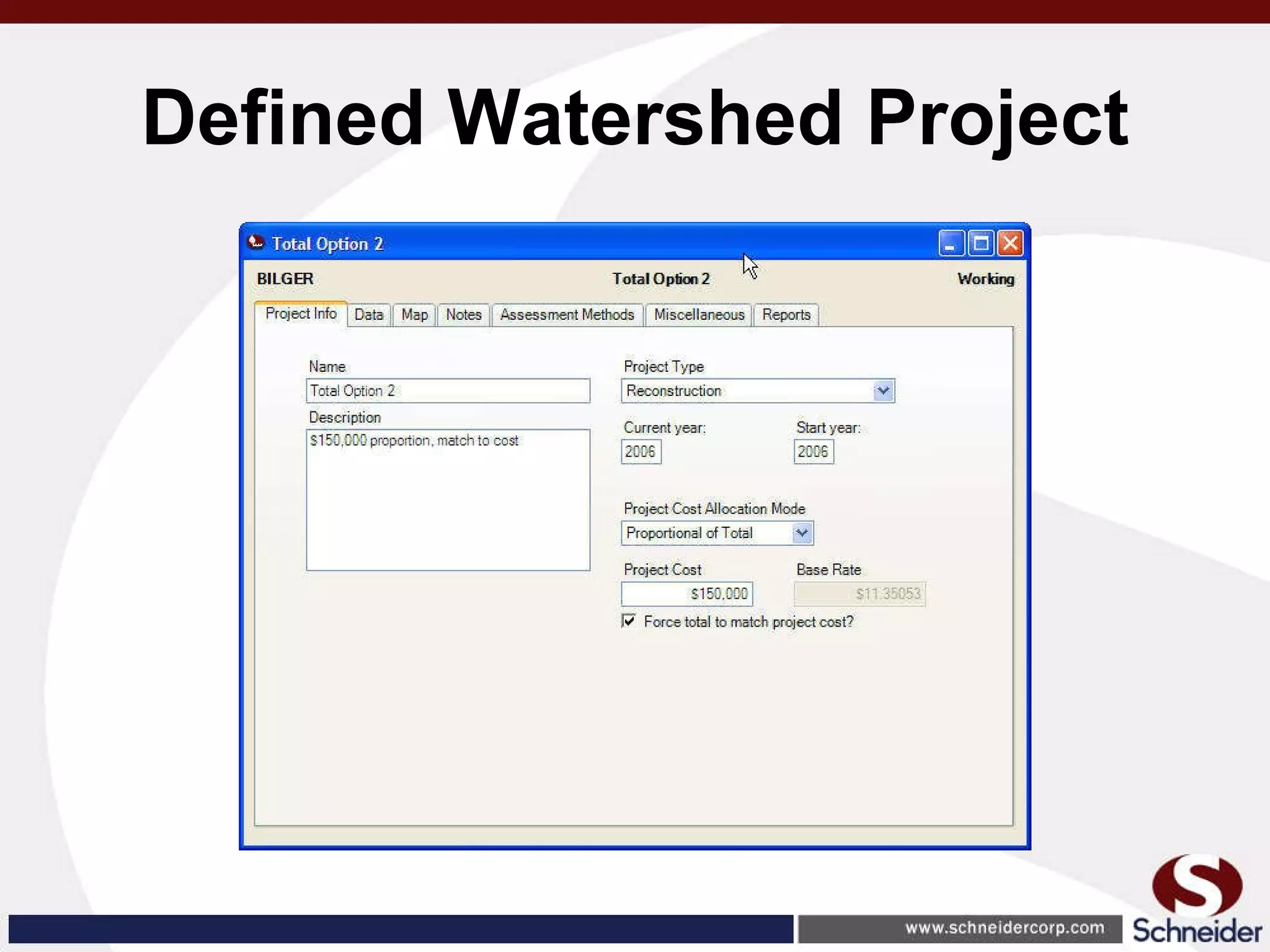 Defined Watershed Project 