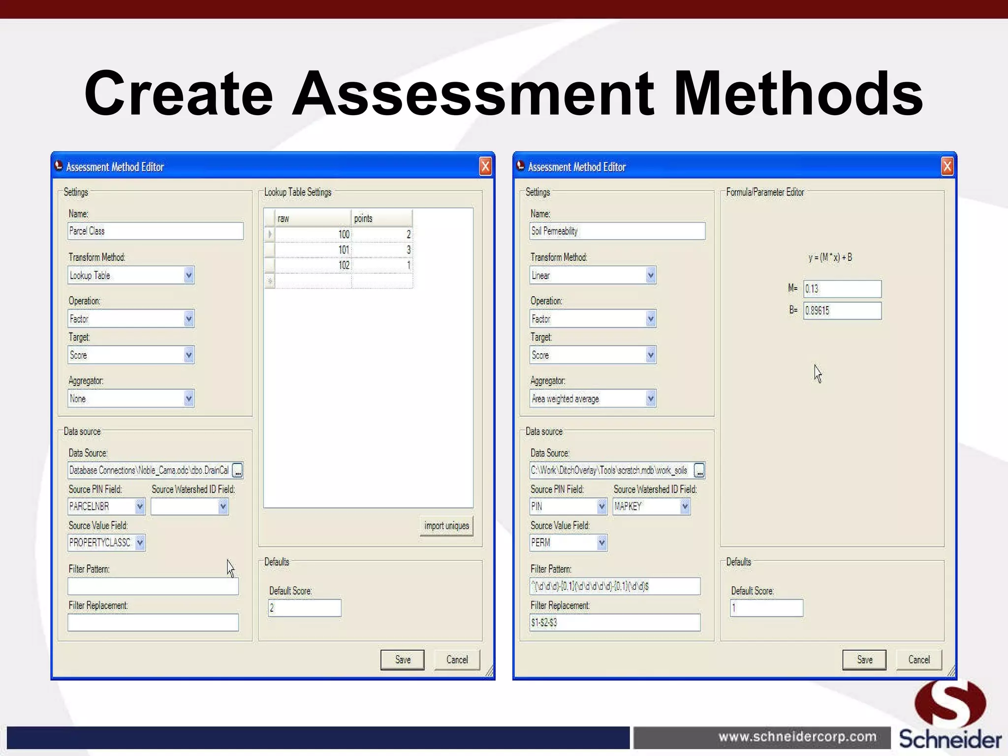 Create Assessment Methods 