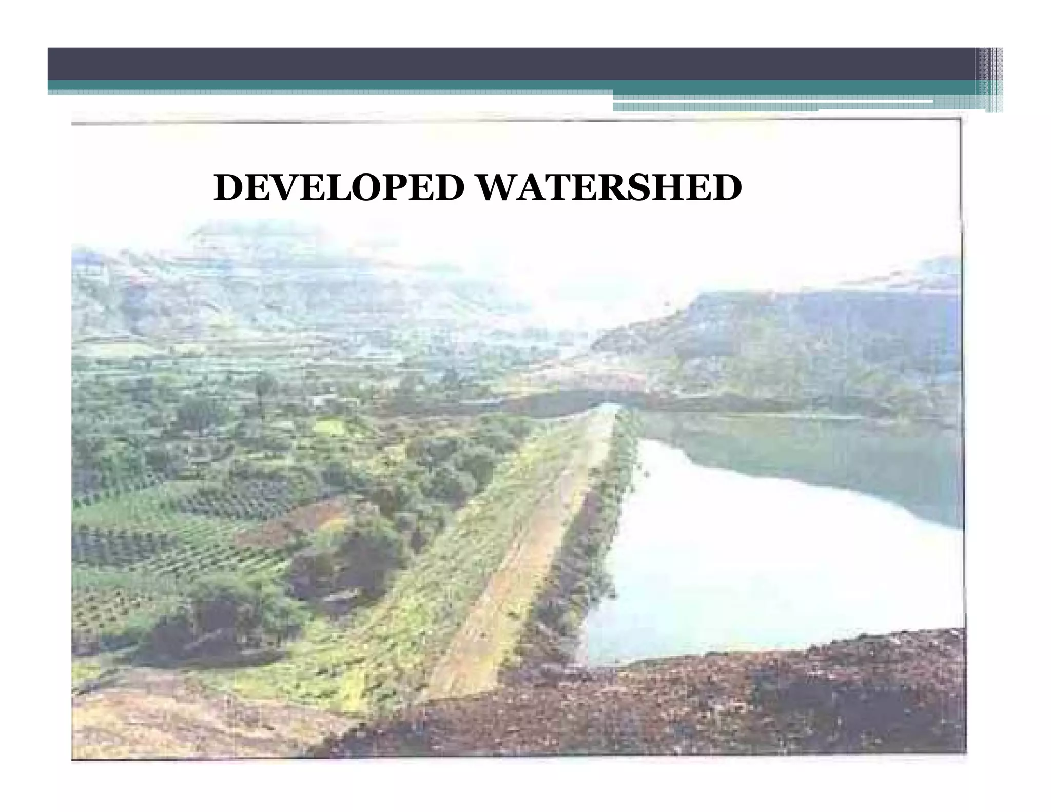 DEVELOPED WATERSHED
 