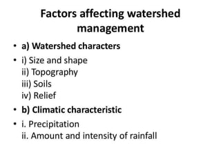 Watershed Management By Pancholi Ppt