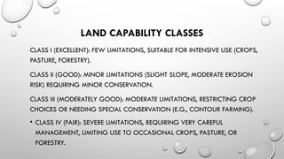 Land capability classificationand introduction | PPTX