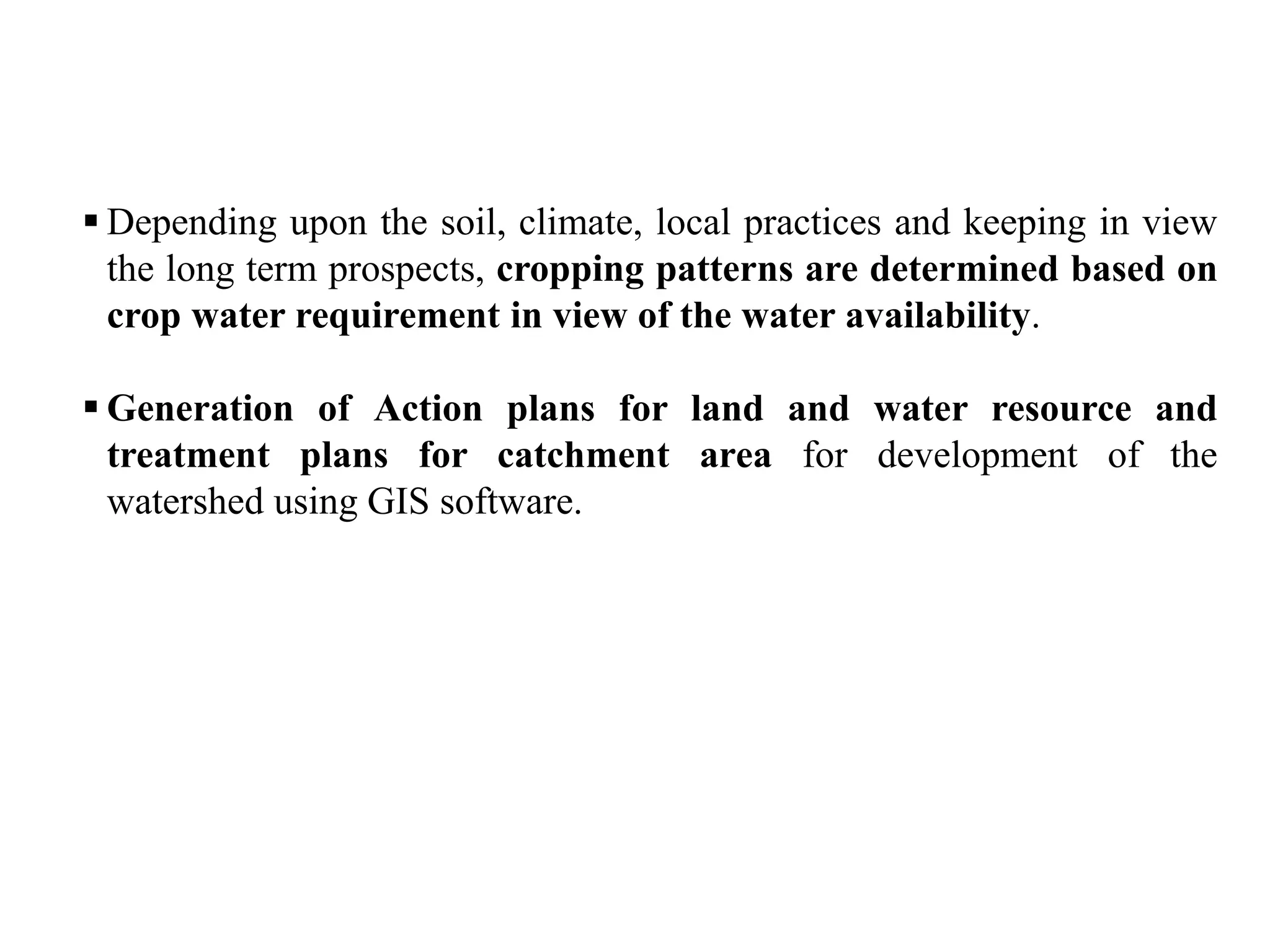 Watershed management: Role of Geospatial Technology