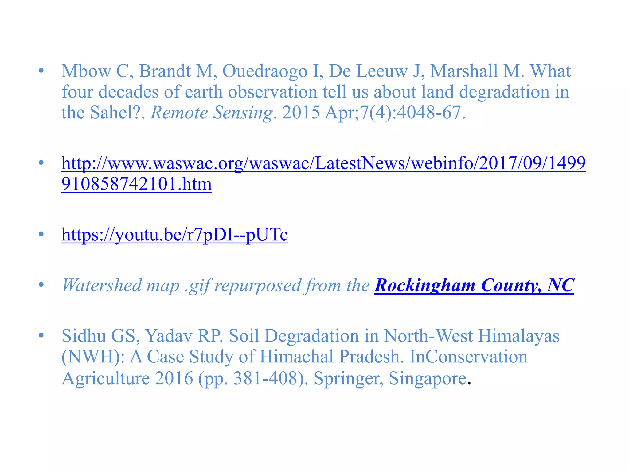 Watershed management: Role of Geospatial Technology