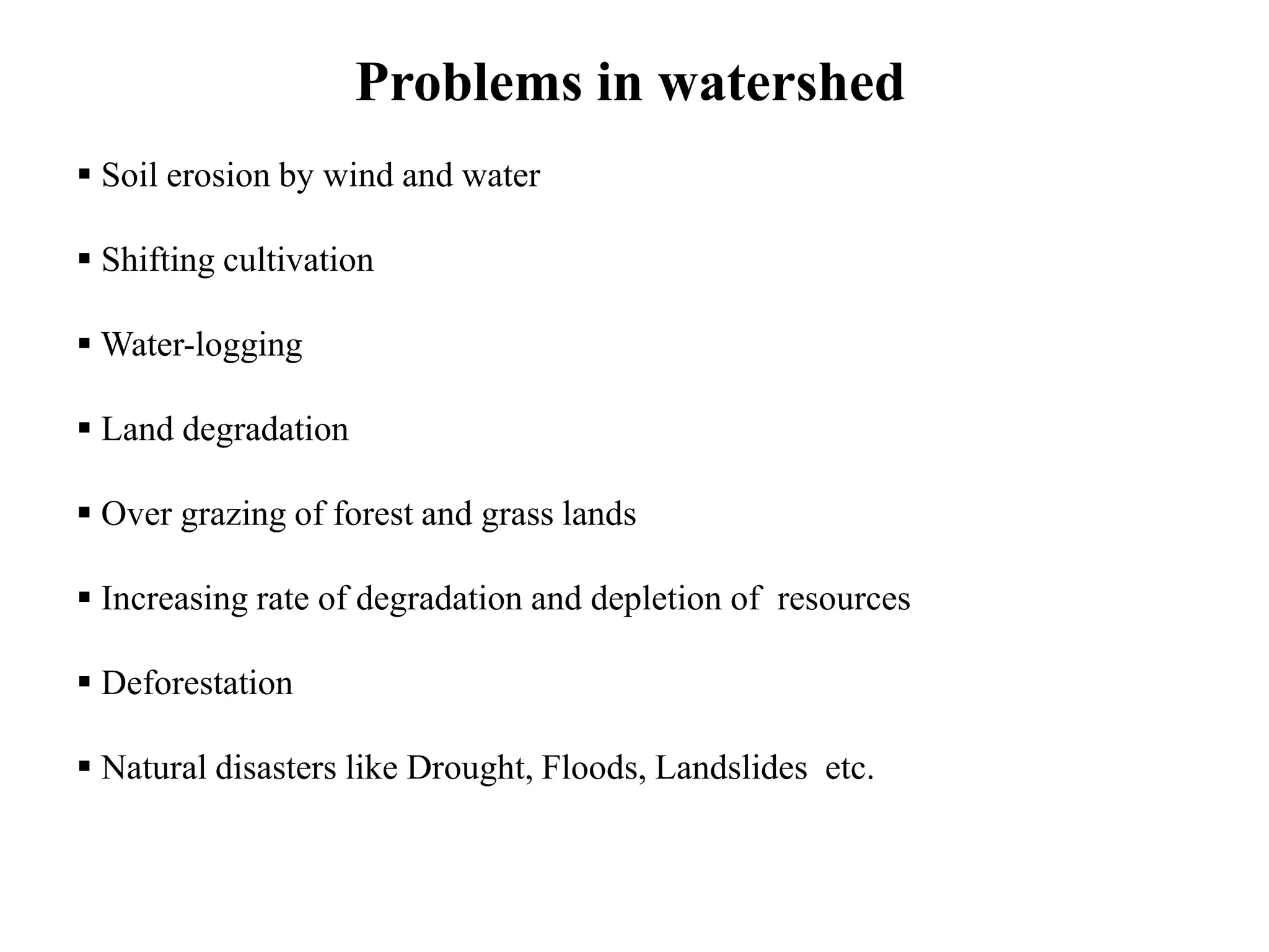 Watershed management: Role of Geospatial Technology
