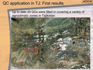 not only the extreme events are important but also gradual changes!
QC application in TJ: First results
 