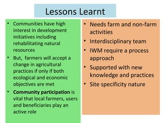 Watershed management experiences in Amhara Region, Ethiopia