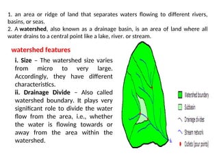 WATERSHED management defination objective | PPT