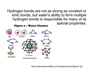 Molecular StructureWhen hydrogen and oxygen combine to form water, water is the PRODUCT.http://quantumfreak.com/wp-content/uploads/2008/10/hydrogen-oxygen-and-water.jpg