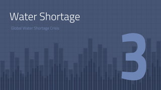 Water Shortage
Global Water Shortage Crisis
 